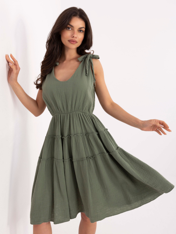 ITALY MODA Šaty-MI-SK-92179.14 Barva: Zelená, Velikost: UNI