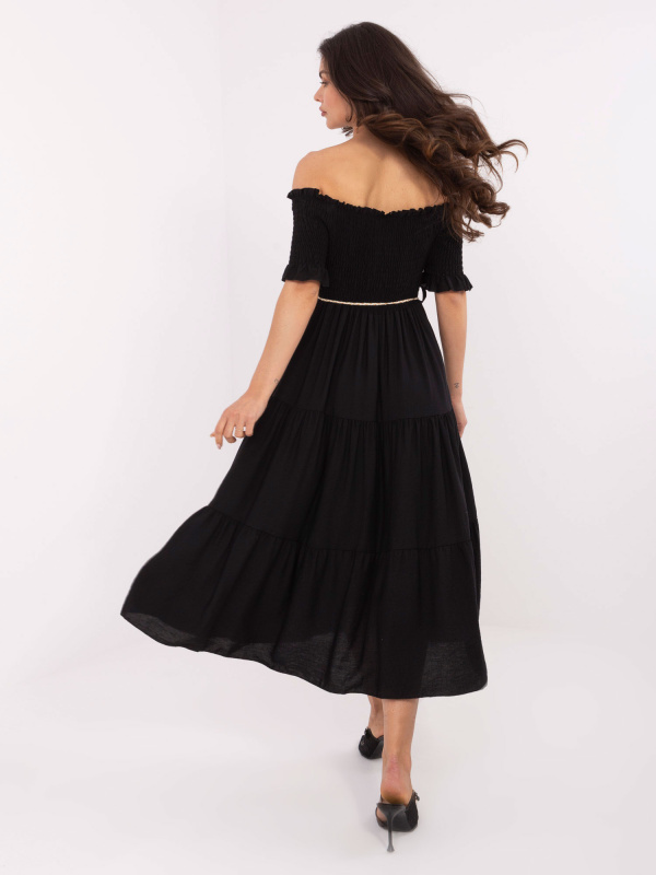 ITALY MODA Šaty -MI-SK-A2609.96 Barva: Černá, Velikost: UNI