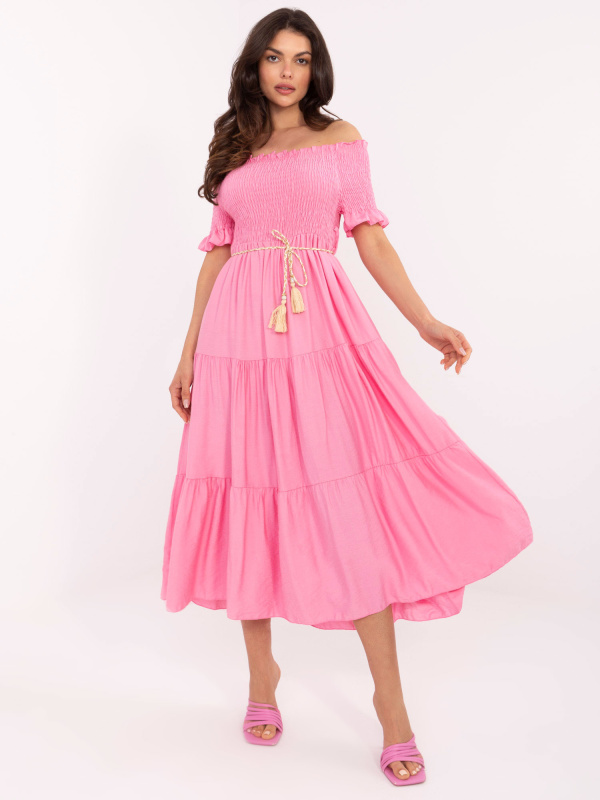 ITALY MODA Šaty -MI-SK-A2609.96 Barva: Zelená, Velikost: UNI