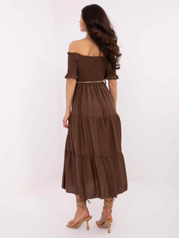 ITALY MODA Šaty -MI-SK-A2609.96 Barva: Tělová, Velikost: UNI