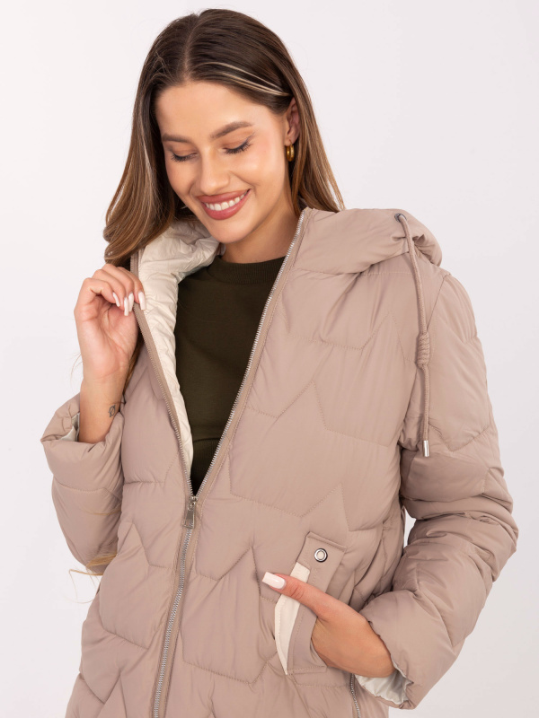 Factory Price Bunda -MBM-KR-2519.21 Barva: Béžová - tmavě, Velikost: 2XL