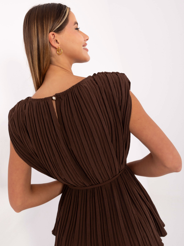 ITALY MODA Komplet -MI-KMPL-A2554.69 Barva: Béžová - tmavě, Velikost: UNI