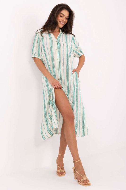 Och Bella Šaty -TW-SK-BI-2451.84 Barva: Zelená, Velikost: UNI