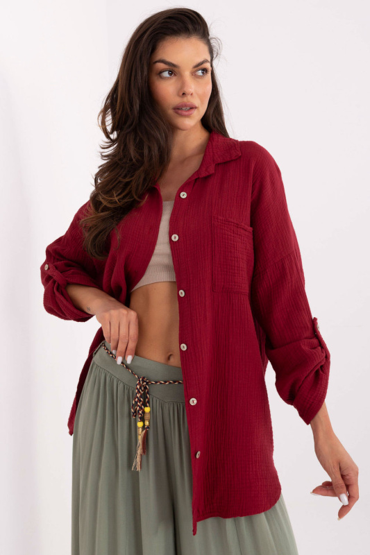 Košile s dlouhým rukávem  model 215559 Italy Moda universal