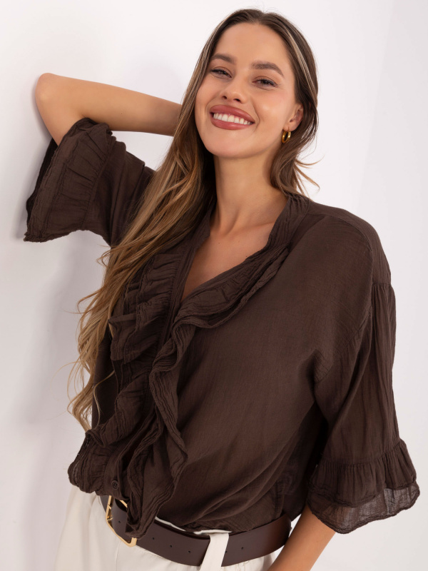 Halenka MI-KS-92224.95 ITALY MODA Barva: Béžová - tmavě, Velikost: UNI