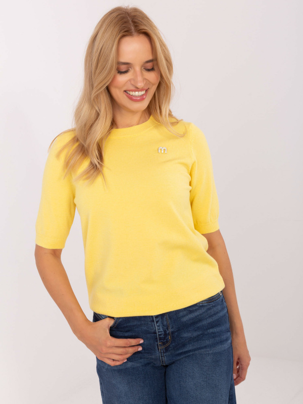 Sweter PM SW Y2508.33 żółty XL/XXL