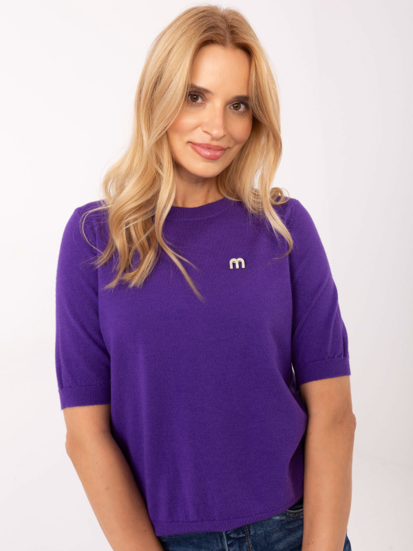 Sweter PM SW Y2508.33 fioletowy XL/XXL