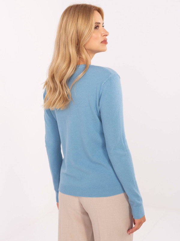 Sweter PM SW M1620.68 jasny niebieski L/XL