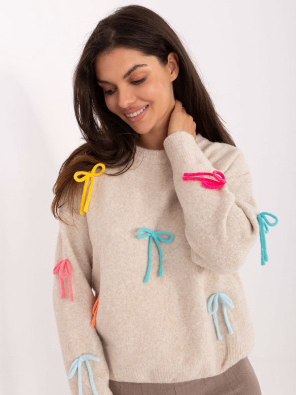 Jumper PM SW SC82.41 světle béžový jedna velikost