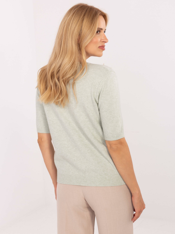 Sweter PM SW PM 5059.15 pistacjowy S/M