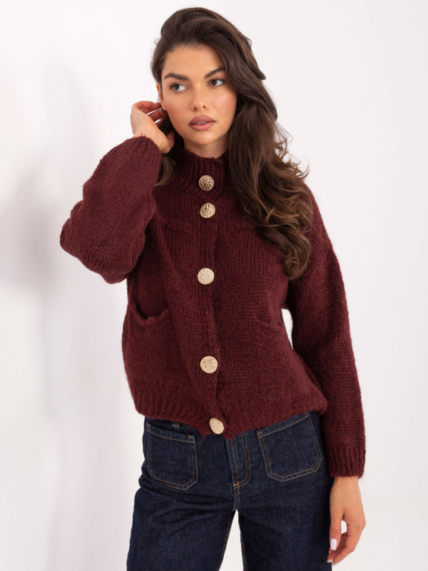 Dámský svetr Jumper MI SW WM218.02 Bordó - FPrice bordó one size