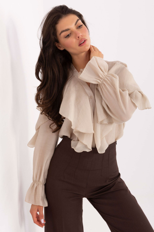 Košile s dlouhým rukávem  model 218413 Rue Paris universal