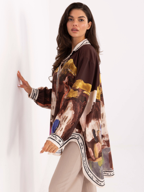 Košile s dlouhým rukávem  model 218396 Rue Paris universal