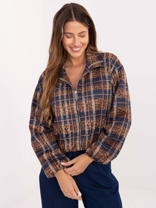 Dámská přechodová bunda IT-KR-5773.23 RUE PARIS Barva: Modrá, Velikost: UNI