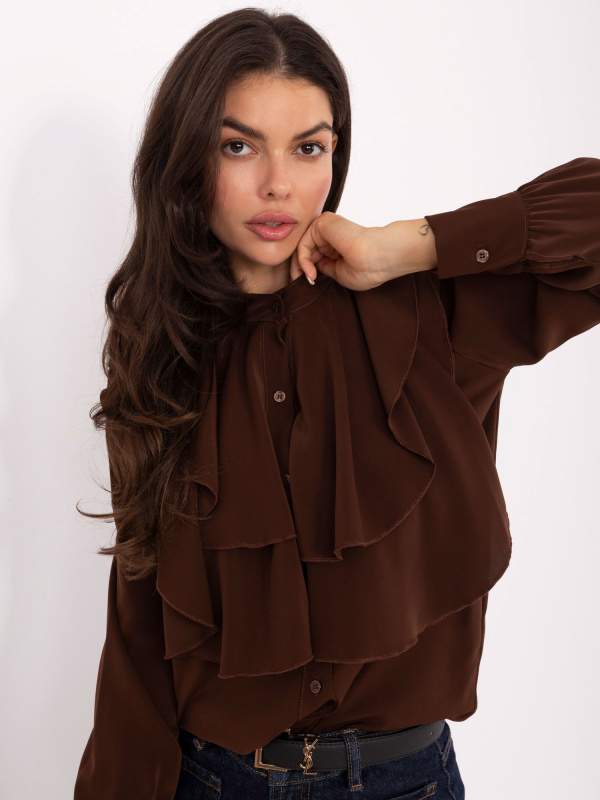 Košile s dlouhým rukávem  model 220563 Rue Paris universal