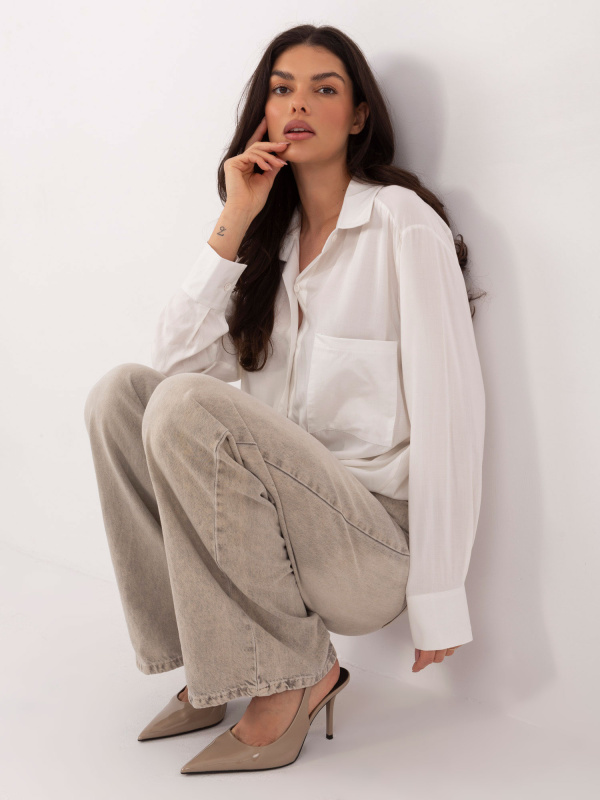 Dámská košile LK-KS-510177.90 LAKERTA Barva: Bílá, Velikost: L/XL