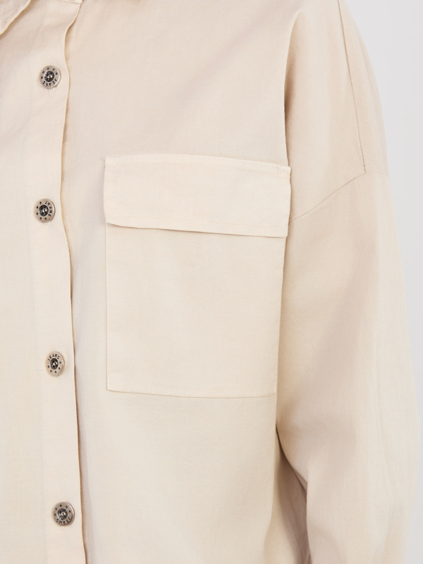 Béžová jednobarevná košile