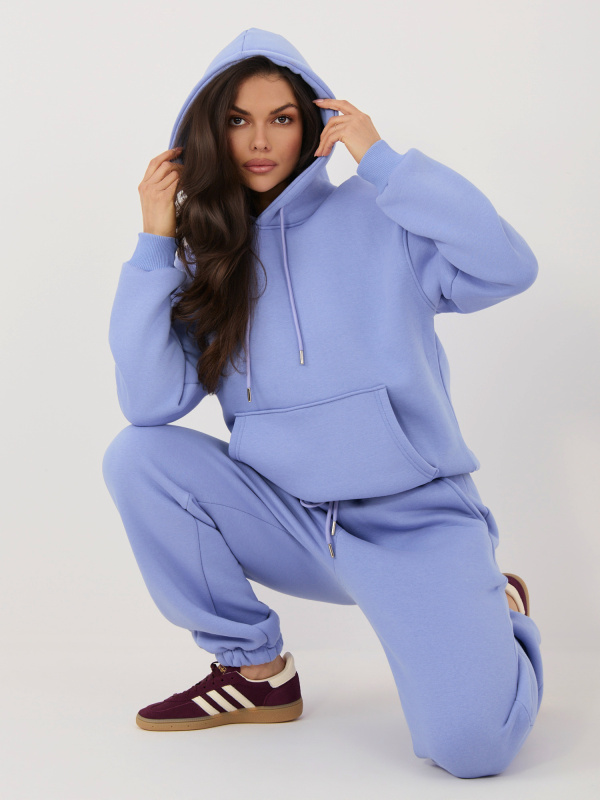 Fialový dvoudílný komplet s mikinou