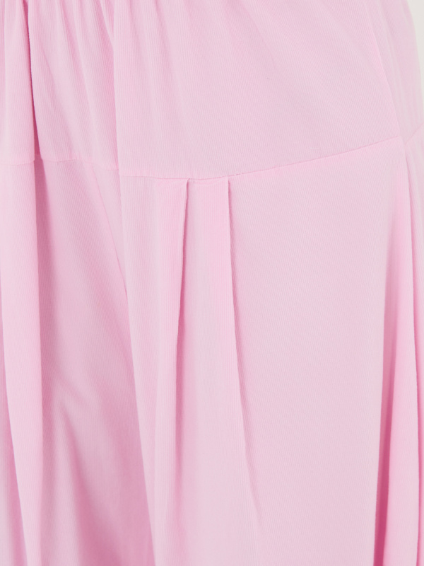 Světle růžové manšestrové kalhoty