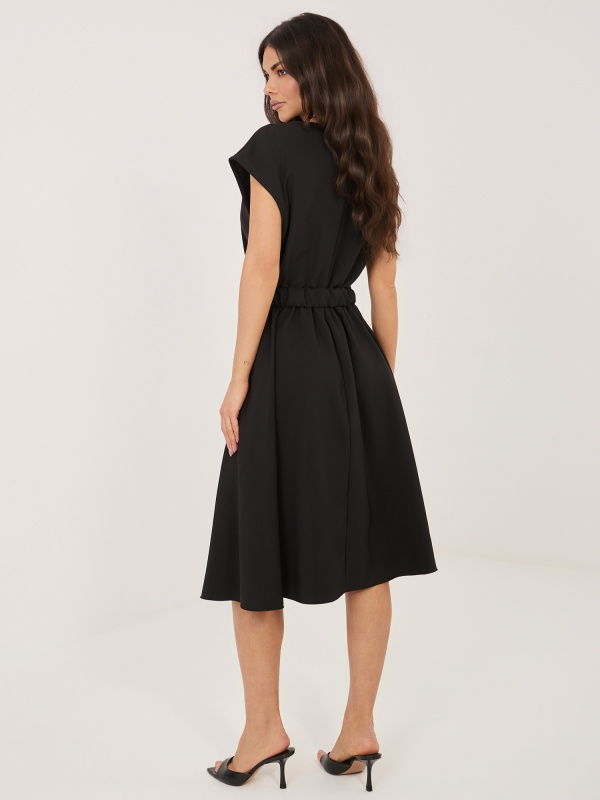 Černá rozšířená sukně s pasem