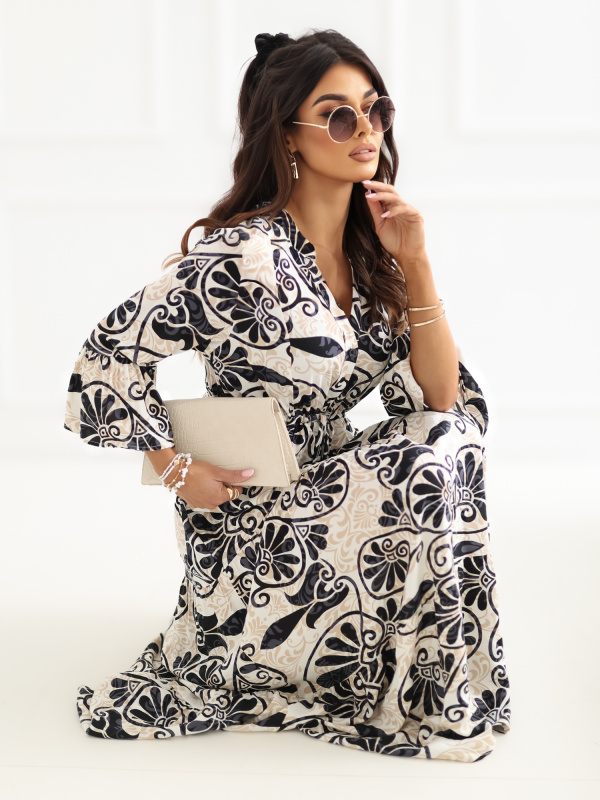 Černé rozšířené letní šaty