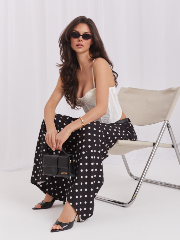 Dámské kalhoty MI-SP-A230430.82 ITALY MODA Barva: Černá, Velikost: UNI