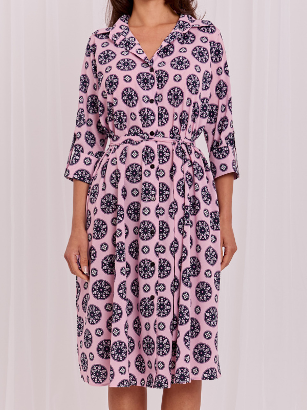 LAKERTA Šaty -LK-SK-509673-2.04 Barva: Růžová - světle, Velikost: L/XL