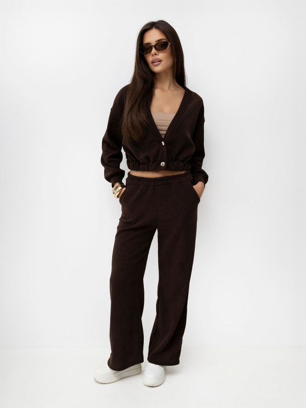 Dámský komplet MI-KMPL-3539.95 ITALY MODA Barva: Béžová - tmavě, Velikost: UNI