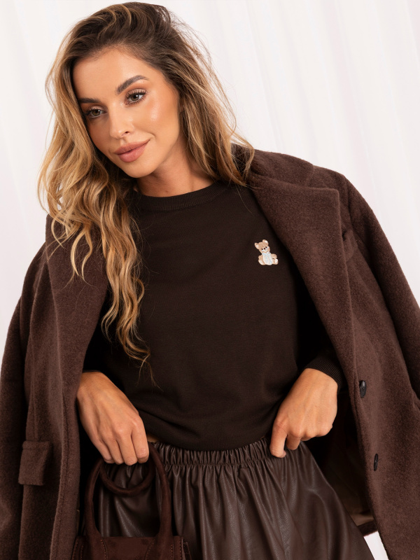 Dámský svetr IR-SW-57994.12P  ITALY MODA Barva: Béžová, Velikost: L/XL