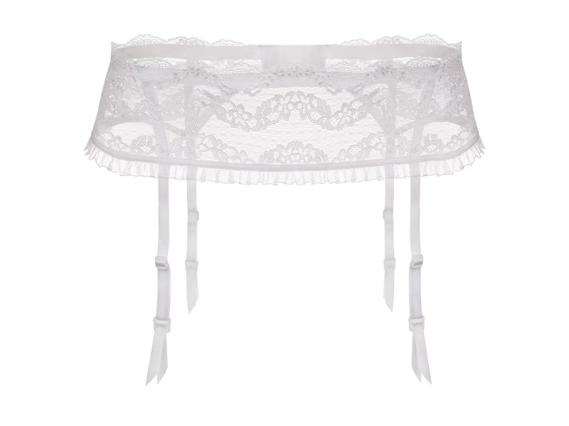 Podvazkový pás Lilly bílá - Julimex bílá XL