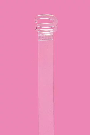 Julimex Silikonová ramínka RT-08 14mm plasový háček Barva: Transparentní