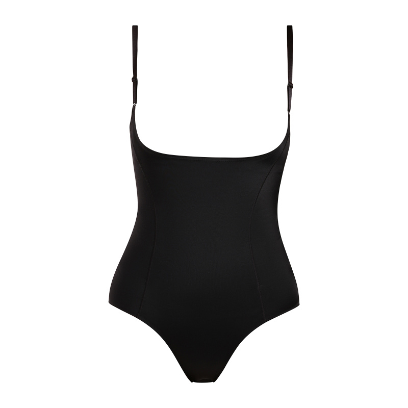 Stahující bezešvé body Julimex Shapewear 219 Body pod Biust Barva: Černá, Velikost: 2XL