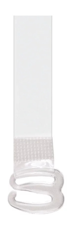 Julimex Silikonová ramínka RT-09 16mm plasový háček Barva: Transparentní