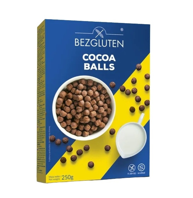 BEZGLUTEN Cocoa balls kakaové kuličky bez lepku 250 g