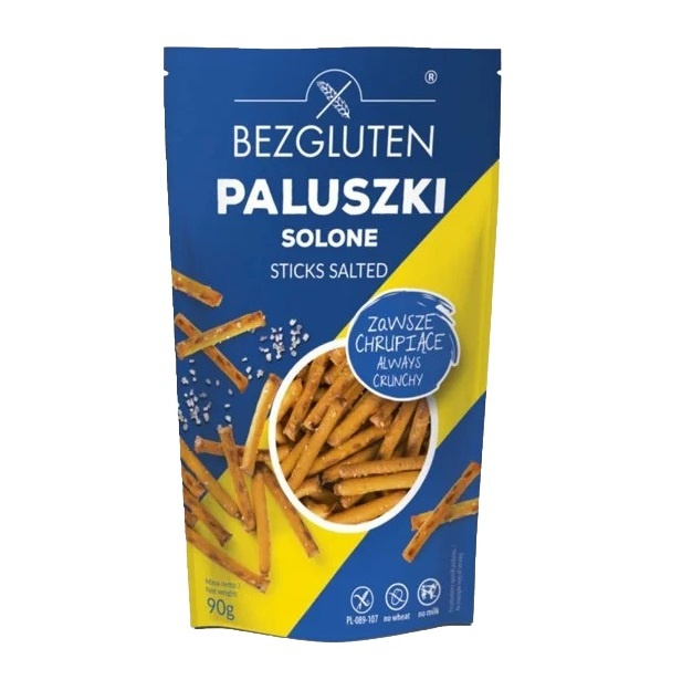 BEZGLUTEN Tyčinky se solí bez lepku 90 g