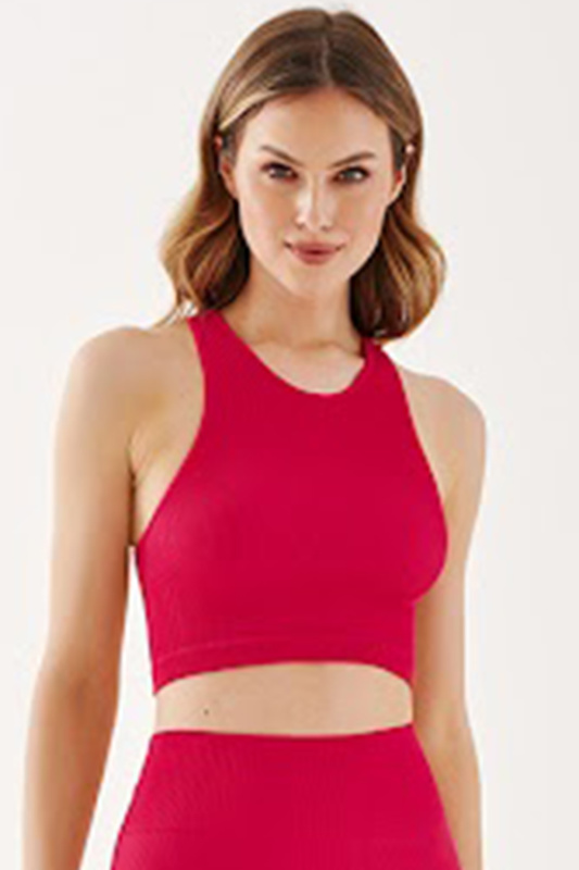 Top Gabriella Halter Rib Code 1203 Barva: Růžová, Velikost: S/M