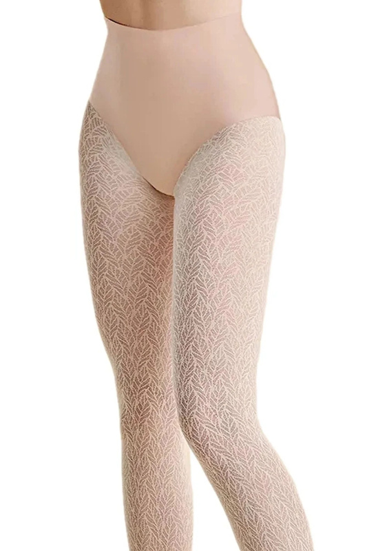Punčocháče zimní 1219 Pryma cream - GABRIELLA krémová 4