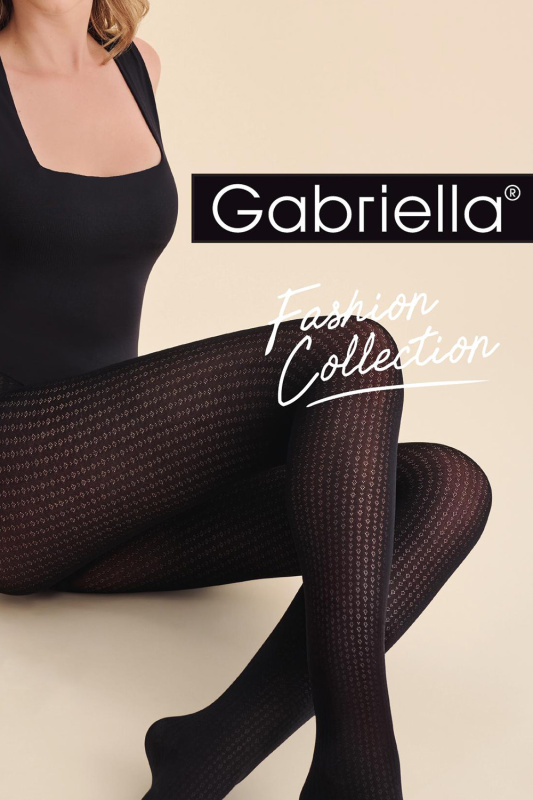 Silonkové punčocháče Gabriella Celest Code 1217 - 80 DEN Barva: Černá, Velikost: 4-L