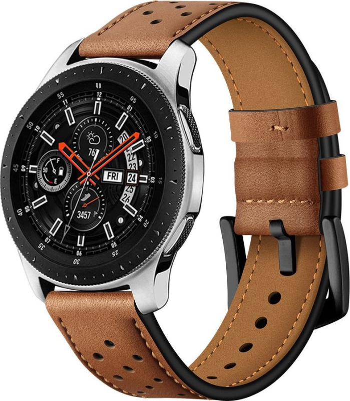 Tech-Protect Řemínek pro Samsung Galaxy Watch 46mm - Tech-Protect, Leather Brown