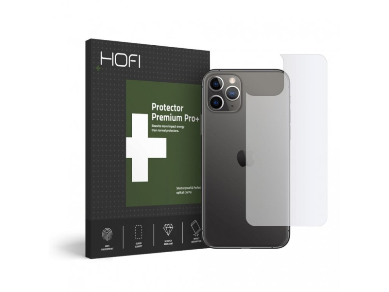 Hybridní ochranné sklo na zadní stranu iPhone 11 Pro - Hofi, Glass Pro+