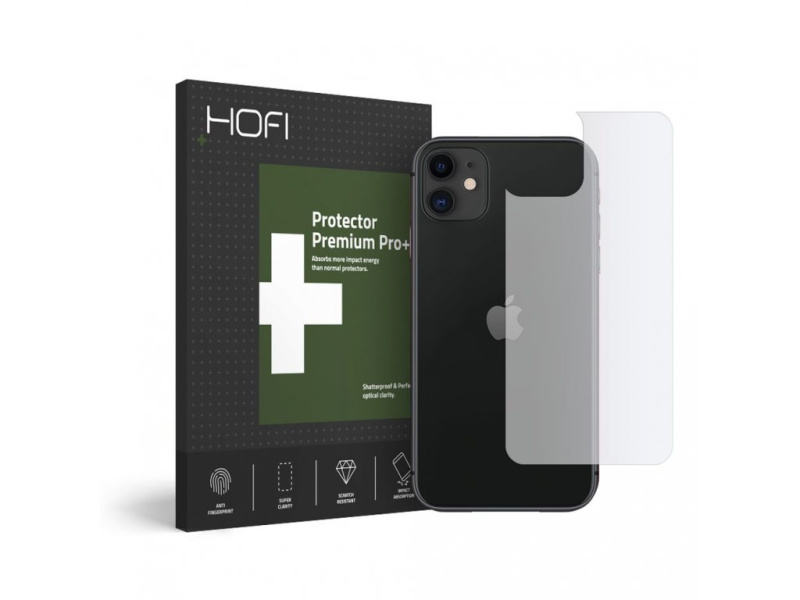 Hybridní ochranné sklo na zadní stranu iPhone 11 - Hofi, Glass Pro+