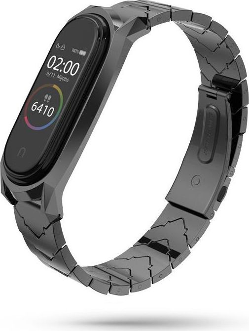 Tech-Protect Řemínek pro Xiaomi Mi Band 3 / 4 - Tech-Protect, Steelband Black
