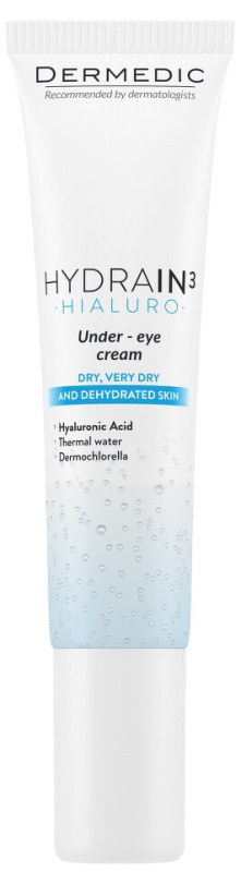 Dermedic Hydrain3 Hialuro oční krém pro dehydratovanou suchou pleť 15 g