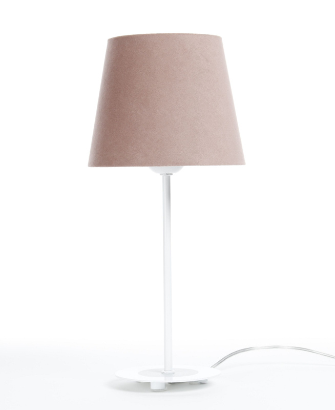 BPS koncept Stolní lampa JASMIN, 1xE27, v. 40 cm Barva: Růžová