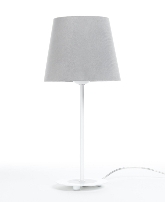 BPS koncept Stolní lampa JASMIN, 1xE27, v. 40 cm Barva: Šedá
