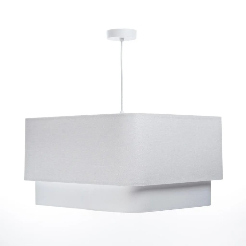 BPS koncept Závěsné svítidlo KWADRO DUO, 1xE27, 51x47 cm Barva: Bílá