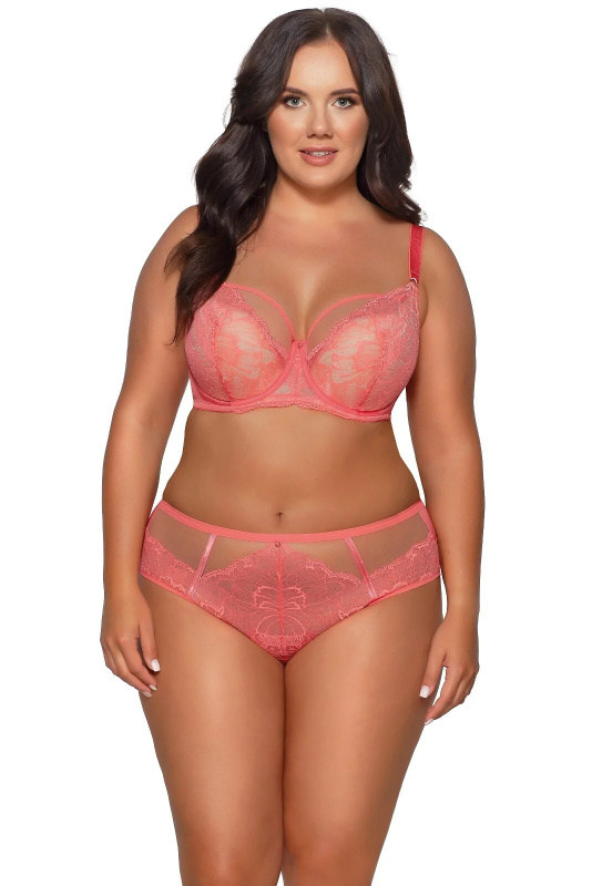 Dámské kalhotky brazilky Ava 2075/B S-2XL korál S