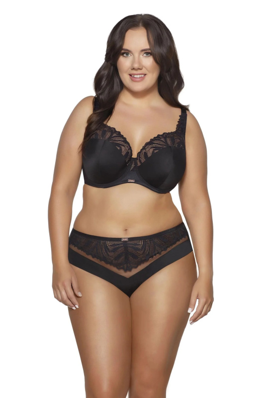 Dámská podprsenka 2105 Yasemin black plus - AVA černá 80/K