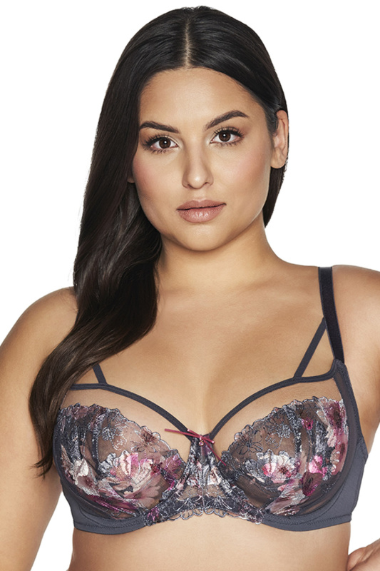 Podprsenka Ava 2123 Romance Barva: Šedá, Velikost: 85F