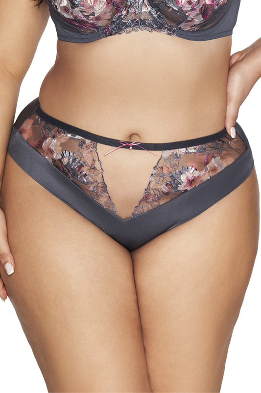 Brazilky Ava 2123/B Romance Barva: Šedá, Velikost: 2XL